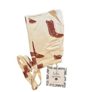 NWT Kate Quinn Cowboy Boot Bamboo Elf Hat nb Newborn